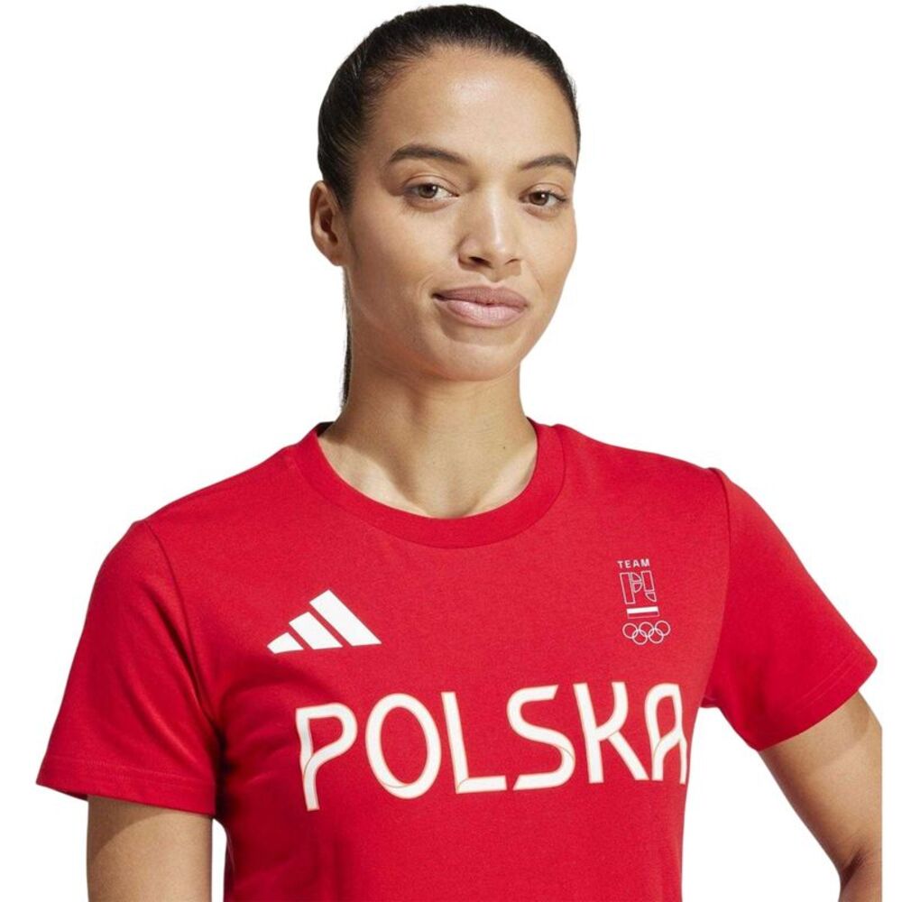 Adidas Womens/Ladies Poland HIIT Training T-Shirt / Better Scarlet - Picture 3 of 5